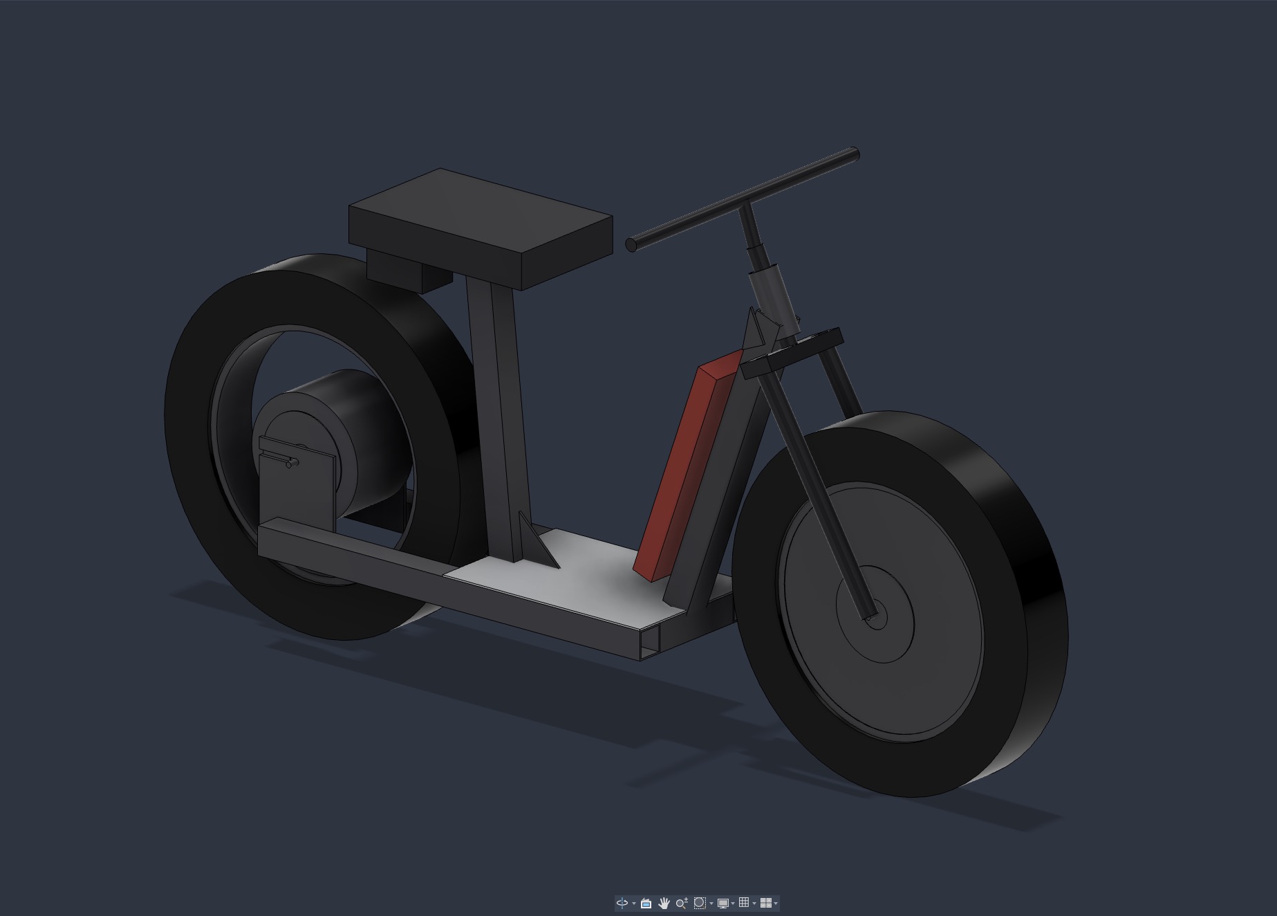 3D model of the electric scooter